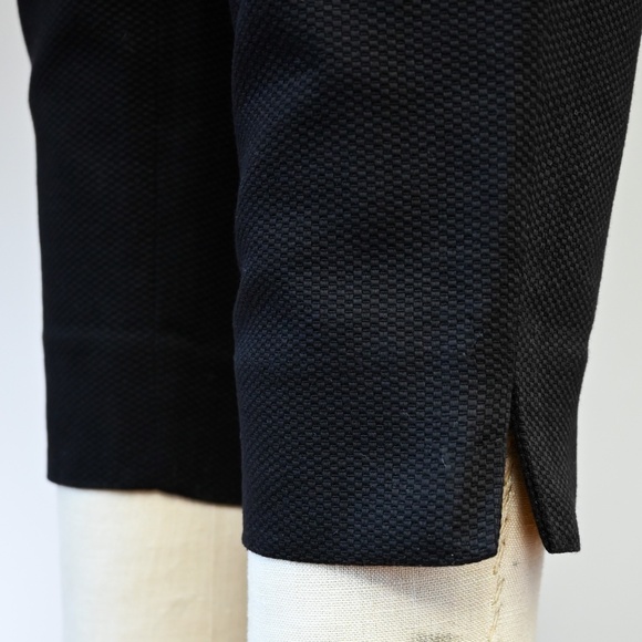 100% Cotton retro cigarette pants - high waist black 50s style capris - Picture 3 of 16